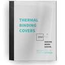 Binditek Thermal Binding Presentation Covers, 1/2 Inch Spine,Black,10 Pack