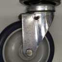 Premium 5" Metro Shelving Brake Casters with Floor Protective Wheels - Set of 3 (No Brake) Blue