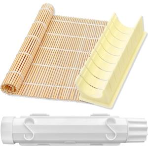 Sushi Making Kit, Food Grade Sushi Bazooka, Sushi Maker, Bamboo Sushi Rollingfor Beginners & Hobbyists - Craft Rolls with Rice, Vegetables, Meat