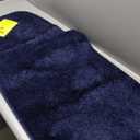Garland Rug 22"x60" Gramercy Plush Polypropylene Washable Rectangle Bath Rug, Navy (1'10" x 5' (Rectangular))
