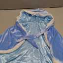 Girls Dress Up Hodded Cape Toddler Costume for Princess Cloaks (3-4T, Blue)