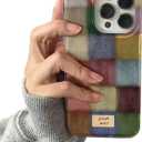 Trendy Aesthetic Cute Case for iPhone 17 Shockproof Design Slim Fit Protective Cover Kawaii Colorful Phone Case Women Girls (Colored squares)