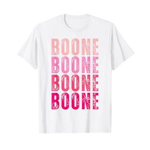 Boone Personalized Name I Love Boone T-Shirt, Size S