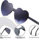 30 Pairs Heart Shaped Sunglasses, Valentine's Day Sunglasses, Candy Color Frameless Heart Glasses, Frameless Hearts Glasses Bulk for Party Favor Valentines Day
