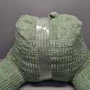 Blissful Diary Reading Pillow, Large Backrest Pillow with Shredded Memory Foam for Adult & Children, Designed for Bed and Couch Sitting Up, Includes Arms, Pockets and Washable Cover, Sage Green