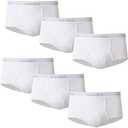 Hanes Men's Tagless White Briefs with ComfortFlex Waistband, 6-Packs, 3XL White