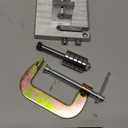 WUTA Leather Strip Cutting Machine Leather Strap Cutter 60MM Leather Belt Cutting Machine with G-Clamps, 10 Blades, and 2 Wrenches