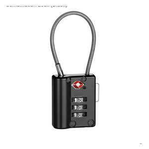 Conair Black Travel Sentry Cable Lock – Cable Lock With Combination Lock (Black)