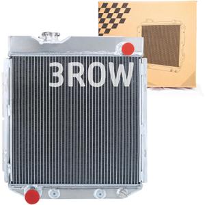 3 Row Radiator For 1965-1966 Ford Mustang, 1960-1965 Falcon 5.0L V8 AT MT, Aluminum Radiator For Ford 1960 1961 1962 1963 1964 1965 1966 CC251