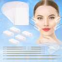 Neck Tape Lifting Invisible,Face Tape Lifting Invisible for Sagging Skin Double Chin Jowls Eyes Wrinkles 100PCS Face Lift Tapes and Bands with 8 Strings Facelift Tape for Face,Neck Tape Lift Turkey