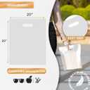 Retail Plastic Merchandise Bags, Die Cut Handles, Strong, Tear Resistent, Packs 100 (100, White, 20x20)
