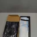 CHONCHOW Blue Keyboard and Mouse Combo, 87 Keys TKL USB Wired LED Light Up Backlit Keyboard, 800-3200 DPI RGB Mouse, Blue Mouse and Keyboard Combo for PS4 PS5 PC Laptop Mac Computers