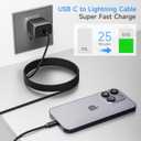 for USB C to Lightning Cable 15FT/5M 1 Pack MFi Certified 27W PD Fast Charging Braided Extra Long iPhone Charger Cord Compatible with iPhone 14/13/12/11 Pro Max/XS MAX/XR/SE/8/ipad/7/6 Plus