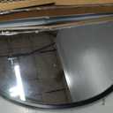 Bathroom Mirror for Wall, 20 Inch Round Mirror, Matte Black Metal Framed Circle Vanity Mirror for Bathroom Bedroom Living Room Entryway, Anti-Rust, Tempered Glass, Hanging or Leaning