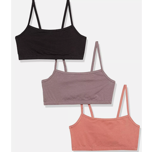 Hanes Comfort Flex Fit 3 Pack Black PINK And Purple Spaghetti Strap Small