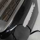 Toastmaster 2-Slice Toaster - Black with Stainless Steel - Kitchen Essential for Sandwich Bread & Breakfast Toast - Toaster with Wide Slots, High Rise Toast Lift & Cool-Touch Exterior