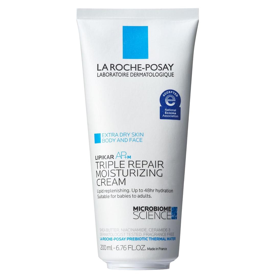 La Roche-Posay Lipikar AP+ Triple Repair Moisturizing Cream | Face & Body Lotion For Dry Skin | Shea Butter & Niacinamide Moisturizer | Gentle Face & Body Cream For Dry, Rough & Sensitive Skin (6.7 Fl Oz (Pack of 1))