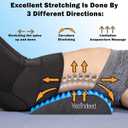 YESINDEED Back Stretcher Pillow Pain Relief for Lower Back, Lumbar Support, Posture Correction, Sciatica Aid, Orthopedic Design, Easy to Use at Home, Office, or Anywhere, Orthopedist Recommended