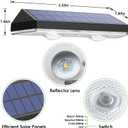 Solar Fence Lights Outdoor - 2700/4000/6000K 3 Mode, 8 Pack Solar Fence Lights Outdoor Waterproof LED, Fence Light Solar Powered for Outside, Backyard, Railing, Step, Patio,Wall and Home Improvement