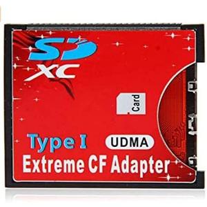 BR & TD SDHC SDXC to CF Memory Card Adapter Reader Type I CF to SD Card Converter