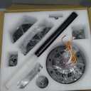 SUNMORY 37.5×34.5×19 CM Ceiling Fans with Lights, Smart Ceiling Fan with APP and Remote Control, Reversible DC Motor, Noiseless, Stepless Dimmable, Modern Ceiling Fan for Indoor/Outdoor Use, Black