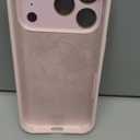 Misscase Magnetic Silicone Case for iPhone 17 Pro with Camera Lens Protector, Compatible with Magsafe, Smooth Shockproof Anti-Scratch, Microfiber Lining Inside Phone Case-Pink