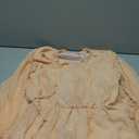 Women's Off-the-shoulder Peplum Dress  in a peach/light coral, Size M