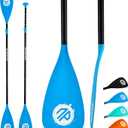 niphean Sup Paddle, Adjustable Paddle Board Paddles, Lightweight Kayak Paddle, Detachable Stand Up Paddle Board Accessories Oars with Aluminum Alloy Shaft and Fiberglass Blade, 4 Piece