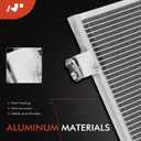 A-Premium Air Conditioning A/C Condenser Compatible with Honda CR-V CRV 2017-2022 1.5L, Replace# 80100TLAA01