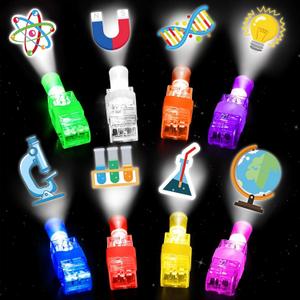 Science Theme LED Finger Lights Science Themed Party Favors for Kids Boys Girls Birthday Goodie Bags Stuffers Kids Mad Scientist Party Decorations Back to School Supplies Classroom Prizes