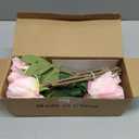 6Pcs Realistic Pink Artificial Peony Flowers,18.9 Inch Double Heads Silk Fake Peonies Flowers with Long Stem for Vase Arrangement,Wedding Centerpieces,Indoor Decor