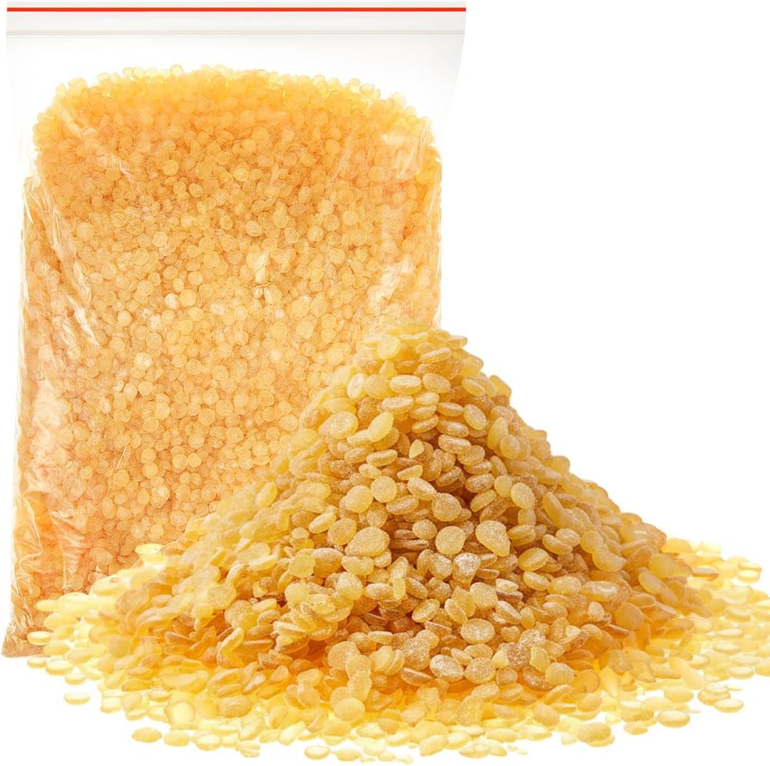 Threlaco 1.1 Pound /500G Pine Resin for Beeswax Wraps, 17.6 oz Pine Rosin for Making Beeswax Food Wraps Good Grip and Performance Ideal for Musicians Athletes Dancers and DIY Projects