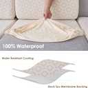 Couch Cushion Covers Waterproof, Stretch Sectional Couch Covers L Shape, Sofa Cushion Covers Washable, Non Slip Magic Sofa Covers, Sofa Slipcovers with Elastic Bottom, Pet-Friendly (1 Chaise Cover)