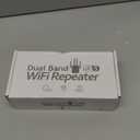 12880 Sq.Ft Range WiFi Extender Signal Booster Dual Band 5GHz/2.4GHz, 105-Device Compatibility, Simple Installation, WiFi Extender