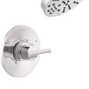 Delta Nicoli 14 Series H2Okinetic Bathtub and Shower Faucet Set, Chrome Shower Head and Handle Set, Valve Trim Kit, Chrome 144749 (Valve Included)