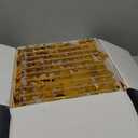 URBN Contemporary Golden Caramel Yellow Iridescent Glass Mosaic Tile for Indoor and Outdoor - Single Sheet (13 inches x 13 inches, 1.15 SQ FT)