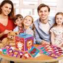 4 x ATFUNSHOP Kids Valentine Gift Cards and Box 7.9", Animal Valentines Day Cards Holder Mailbox for Kids School Classroom Exchange (1 Box, 32 Valentine Cards, 1 Teacher Card)