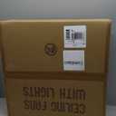 Ceiling Fans with Lights, 19.7'' Flush Mount Ceiling Fan with Lights and Remote, 3000K-6000K Dimmable Modern Low Profile Ceiling Fans for Bedroom Living Room, 6 Speeds Fandelier LED Fan Light (Black)