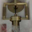 Modern Gold Indoor Wall Sconces Set of 2, 15'' knurled Brass Bathroom Wall Sconces, Glass Bathroom Vanity Light, for Living Room, Bedrooms, Hallway, Staircases, Include Bulb