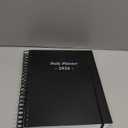 Daily Planner 2026 Full Page Per Day- 2026 Daily & Monthly Planner from January 2026 to December 2026, Day Planner 2026 with 12 Months Tabs, 8.5" x 11", Black