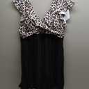 Blooming Jelly Women's Plus Size Bathing Suit One Piece Swim Dress Tummy Control Swimsuits Ruffle V Neck Swimwear (XX-Large, Leopard and Black)