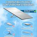 Gen 3 Mount for Starlink, Adjustable Wall /Roof Mounting Kit Compatible with Starlink Standard 4/4X/V3Include Aluminum Pipe Adapter