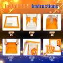Graduation Decorations 2026 - Set of 4 Grad Boxes with Orange and Blue Balloon Arch Garland Kit So Proud of You 2026 GRAD Decorations for College,High School,Prom Celebrations