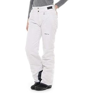 SkiGear Women's Insulated Snow Pants (White, XL)