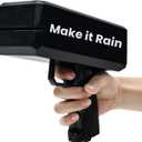 Money Gun Automatic Cash Toy Gun Make It Rain Money Shooter Gun for Parties,Club Events Christmas, Halloween, Birthday Parties, Weddings Fun Prop Money Gun for New Year Gift (Black)