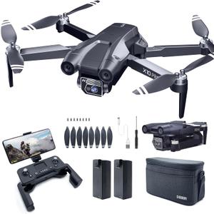 X10 PRO GPS Drone with Camera for Adults 4K UHD, 90 Min Long Flight Time, 3280 FT Long Control Range, Auto Return, Follow Me, Brushless Motor, 5G FPV RC Quadcopter for Beginners(<0.55bl)