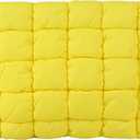 Puffy Quilted Makeup Bag, Cosmetic Bag, Travel Toiletry Organizer Pouch, Clutch for Women (Yellow)
