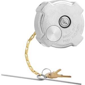 Locking Diesel Fuel Cap 1/4 Turn Lock Gas Cap 3In Aluminum Diesel Fuel Tank Cap with key no thread Compatible with 1996-2018 freightliner cascadia accessories