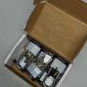 Laminated Steel Padlock with Key, 6 Pack Keyed Alike Padlocks with Long Shackle