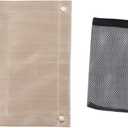 Hapivida Fireproof Mat, 11.8 x 11.8 inch Fiberglass Fire Pit Pad Under Grill Mat for Outdoor Deck Patio Protect Mat Protector